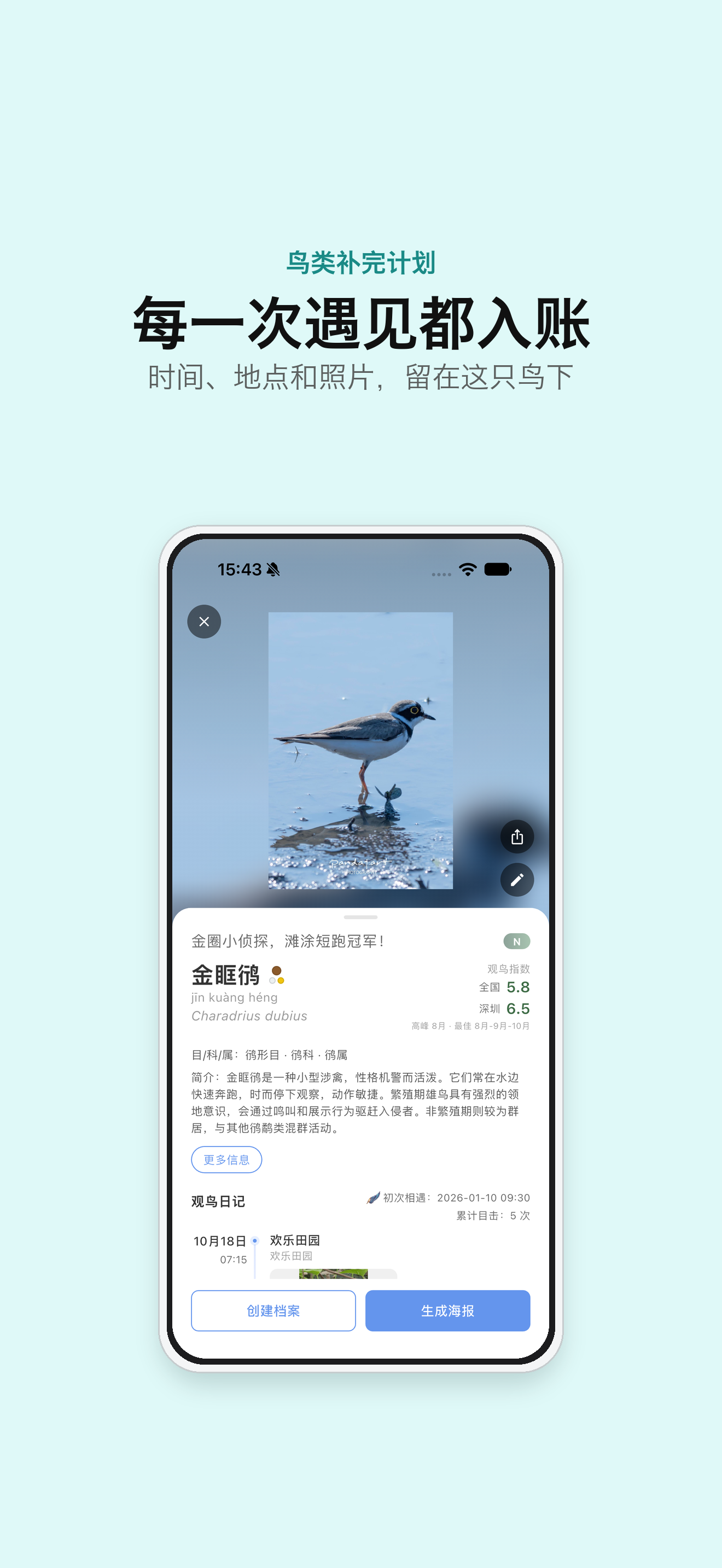 手账：每一次遇见都入账，时间、地点和照片留在这只鸟下
